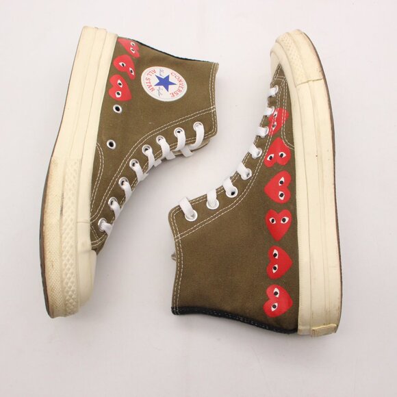 Converse Comme des Garçons Play x Chuck 70 Hi Women's 10 Men's 8 Shoes 162973C - Picture 6 of 9